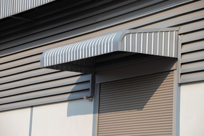 Metal Awning on Commercial Building