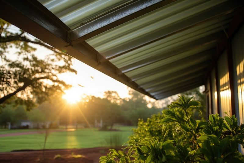 Metal Awning Installation in Spring